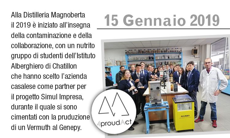 "Mon Ver", Martedì 15 Gennaio 2019 giornata con l'Istituto Alberghiero di Chatillon 